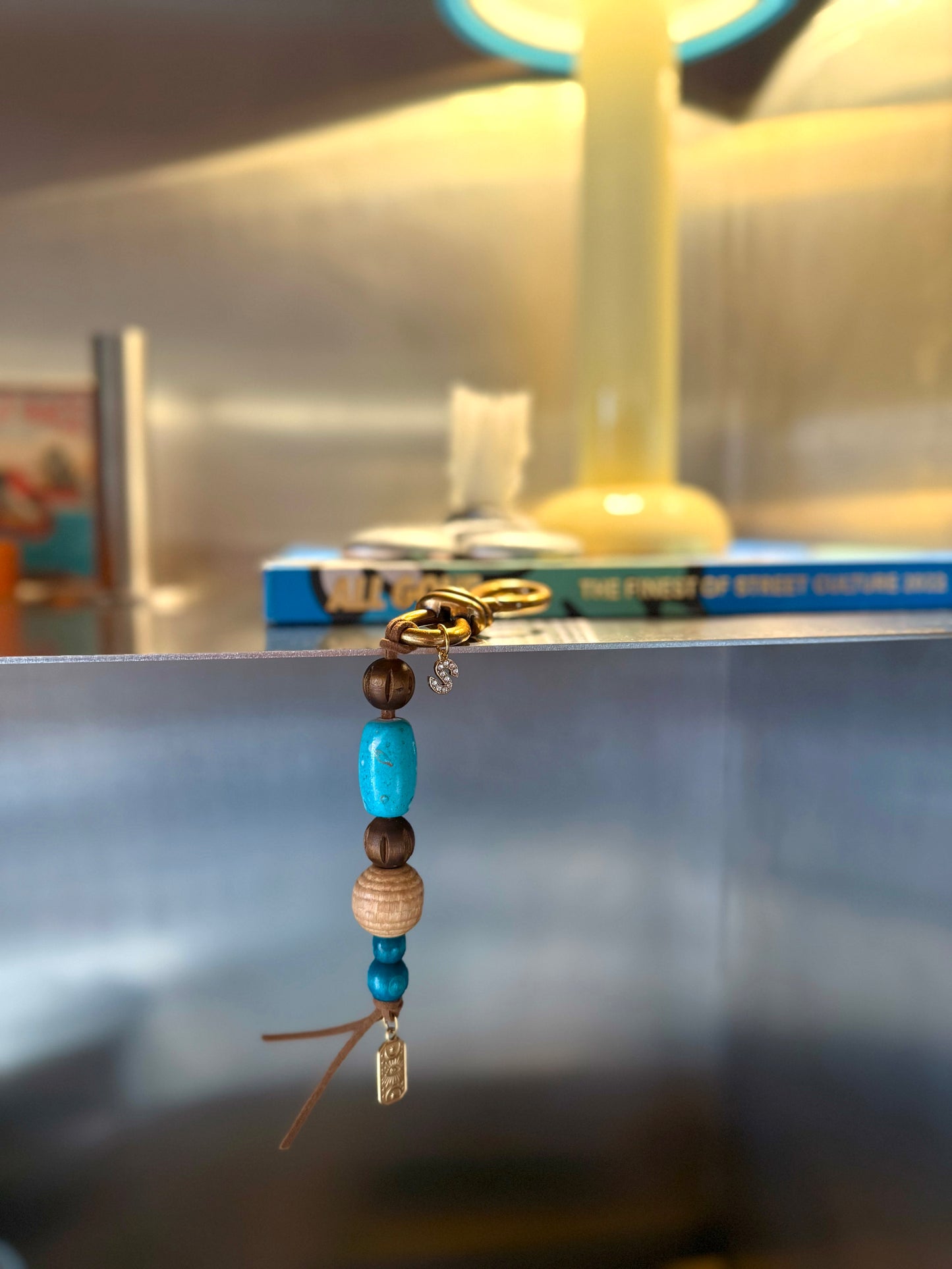 Knot turquoise (Bag & Key charm)
