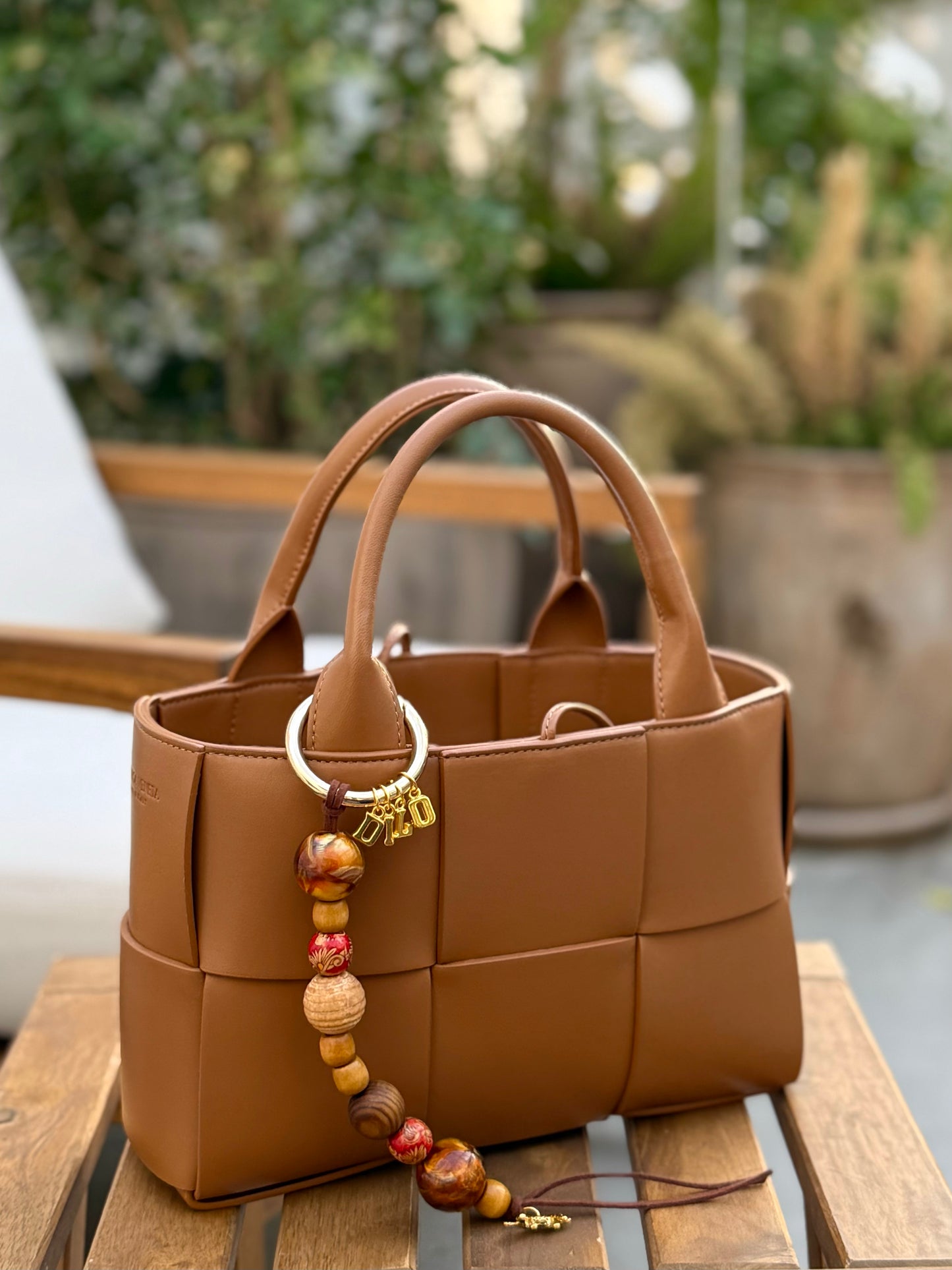 Mocha hook ( Bag & Key charm