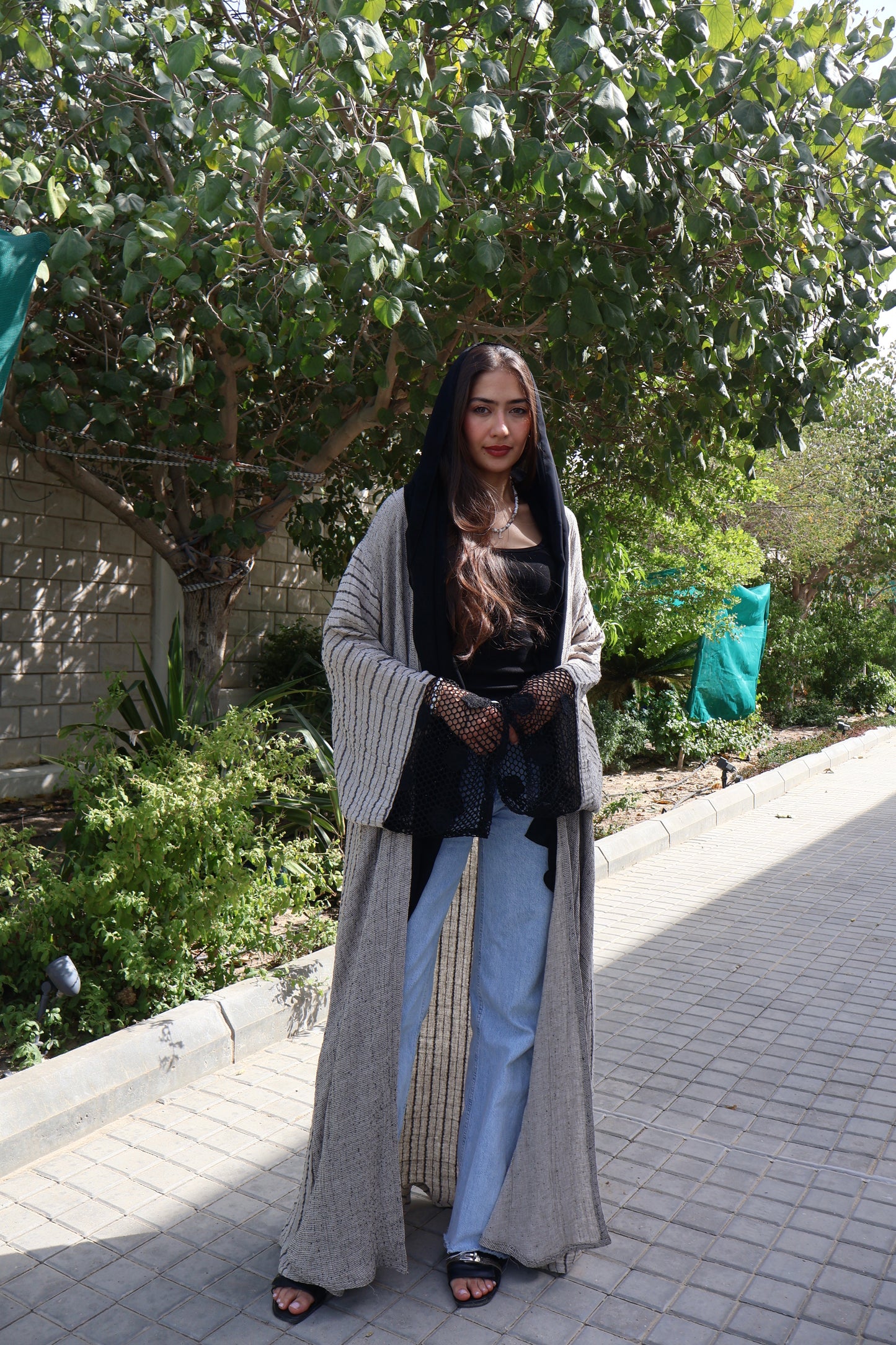 Black crochet - Abaya