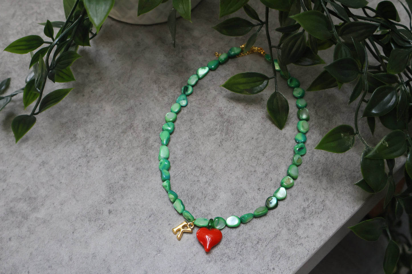 The chili heart necklace