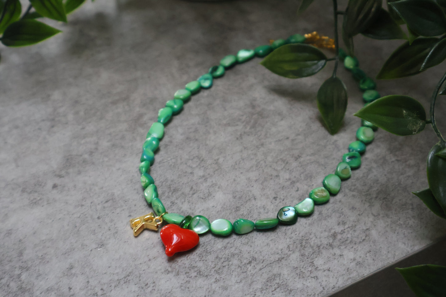 The chili heart necklace