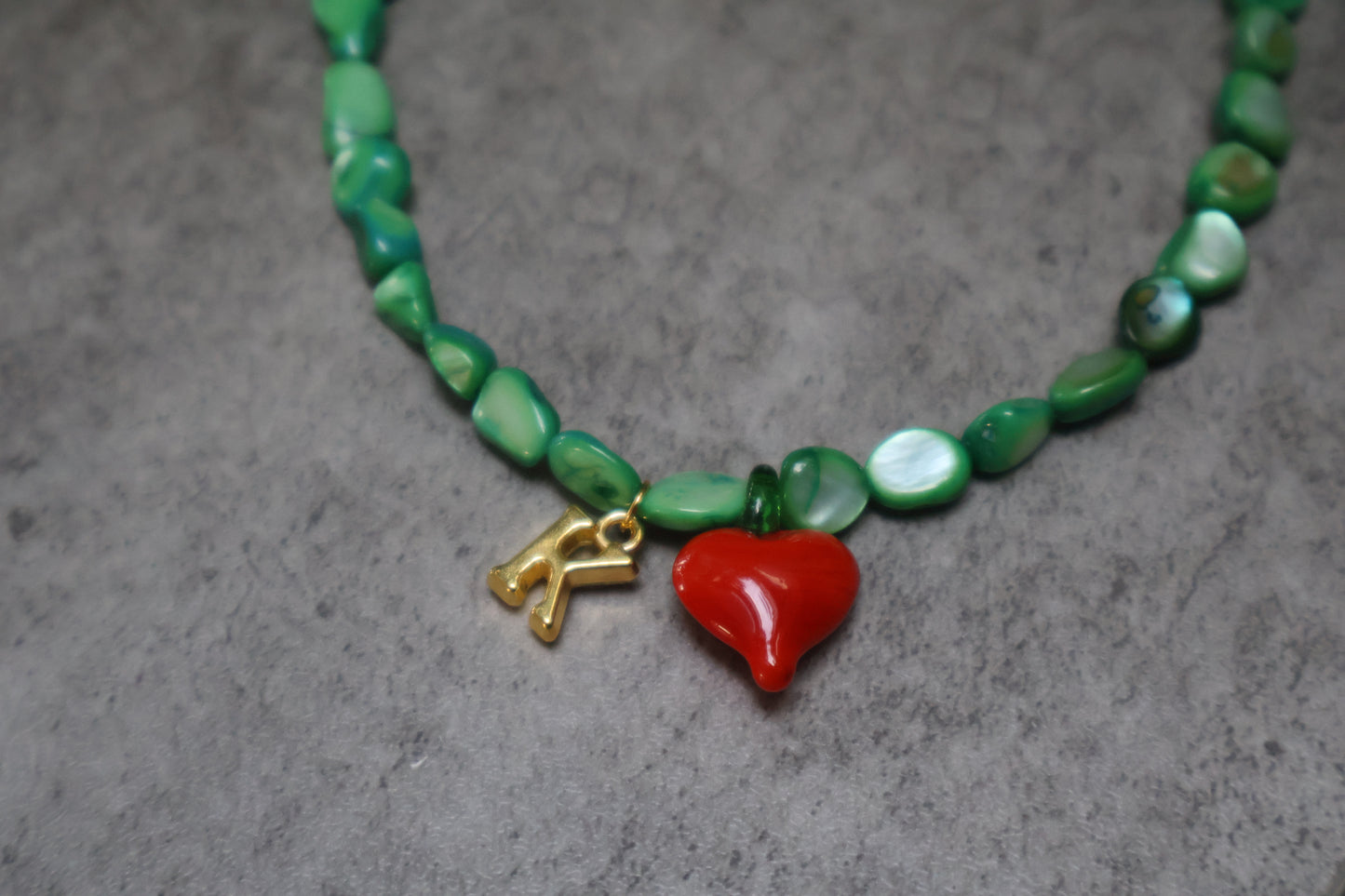 The chili heart necklace