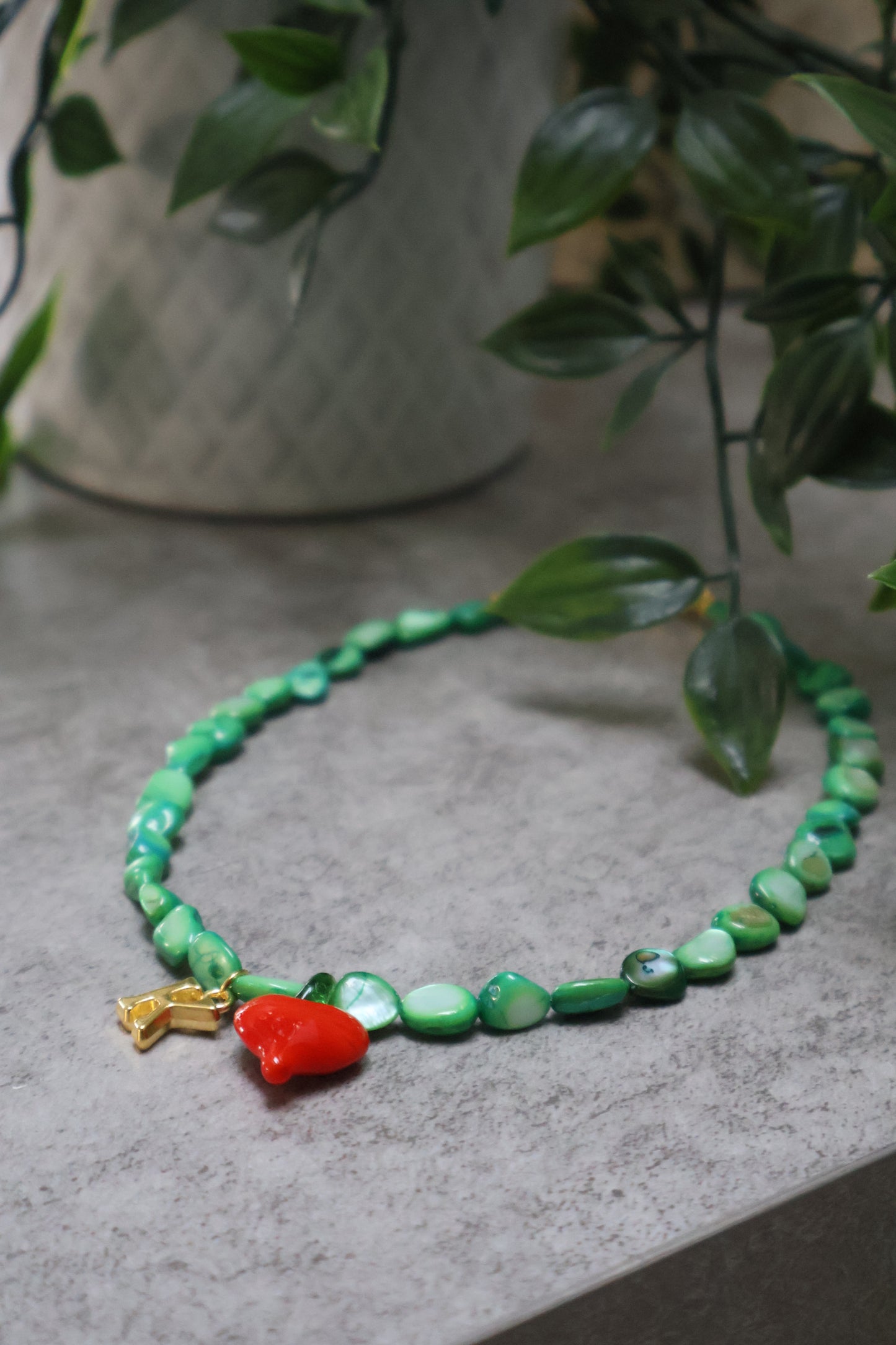 The chili heart necklace