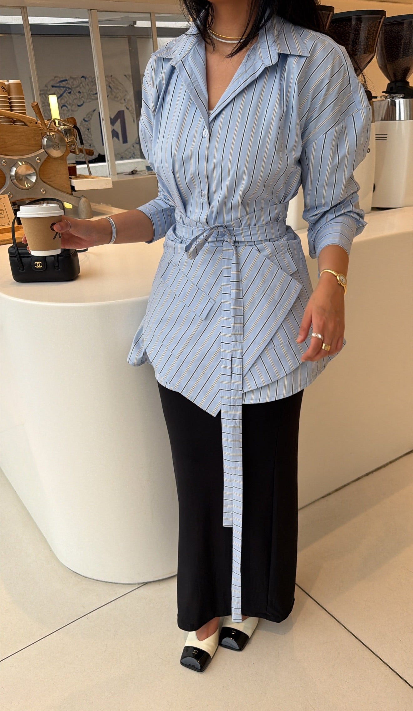 Striped One ( Set Capri OR maxi skirt)