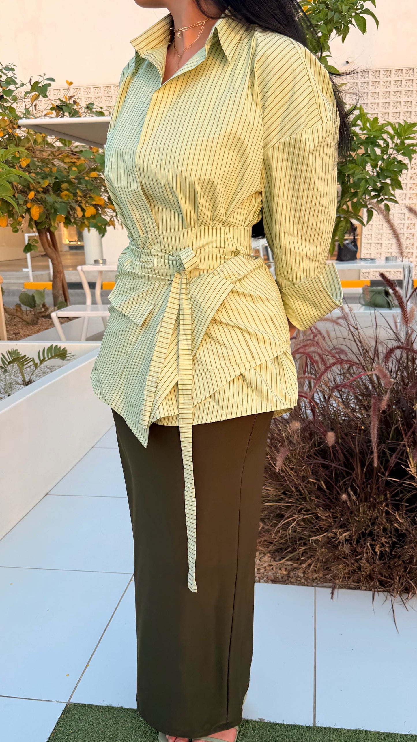 Striped Two ( Set Capri OR maxi skirt)