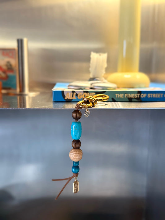 Knot turquoise (Bag & Key charm)