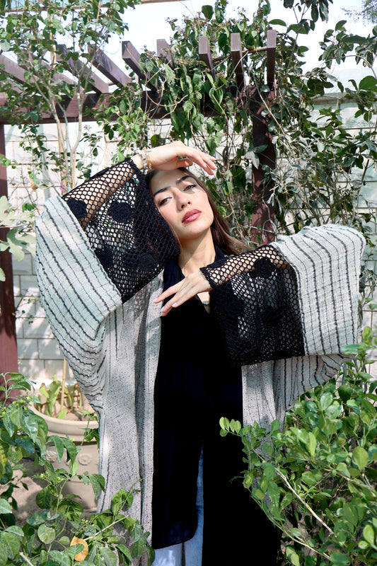 Black crochet - Abaya