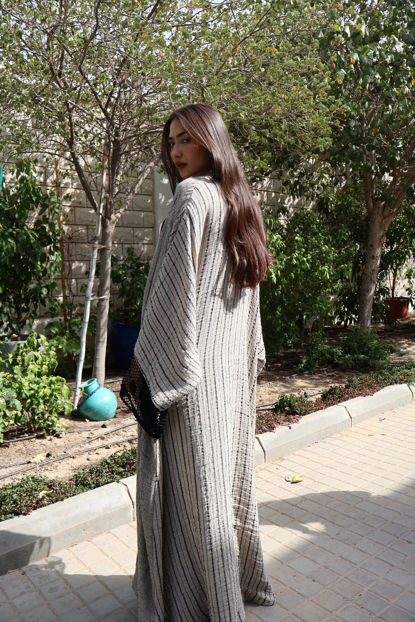 Black crochet - Abaya